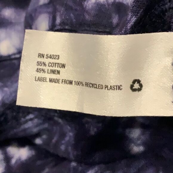 GAP Linen Blend Tie Dye Shorts Sz 2 - Picture 8 of 12